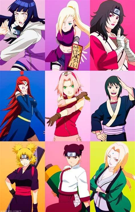 The Ladies Of Naruto Meninas Naruto Menina Anime Personagens