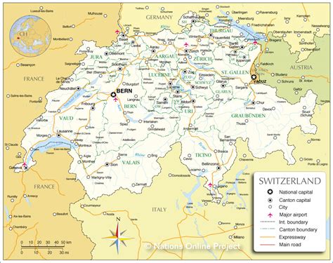 Map Of Switzerland And Germany With Cities Map Of West