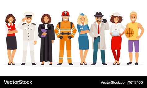 Different Professions Royalty Free Vector Image