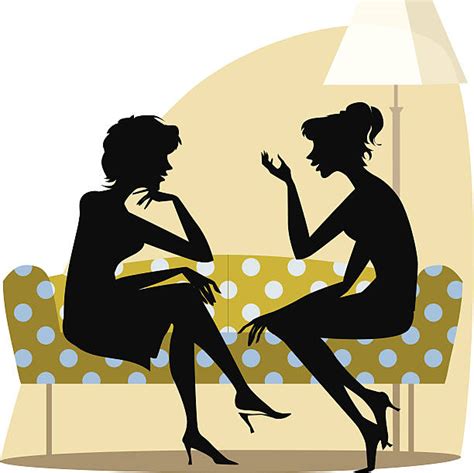 Two People Talking Clip Art Vector Images Illustrations