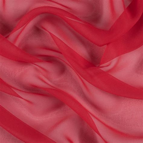 Red Silk Chiffon Silk Chiffon Red Silk Chiffon