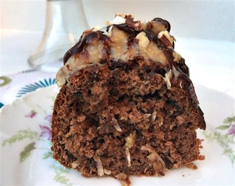 Add your vanilla, flaked coconut and chopped pecans. This German Chocolate Bundt Cake with a Homemade Coconut ...