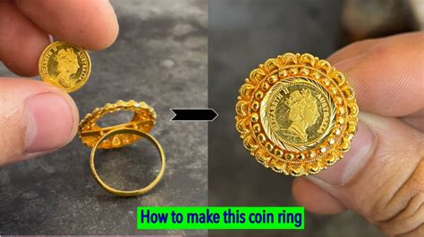 24k Gold Coin Ring Making How Gold Ring Is Made Youtube