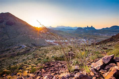 Sunrise Over The Chisos Mountains Big Bend National Park Texas 5455
