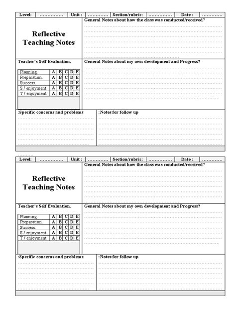 Reflective Teaching Notes Pdf Educational Psychology Education Theory