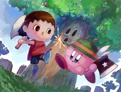 Villagers Axe Vs Kirbys Axe Nintendo Super Smash Bros Super Smash