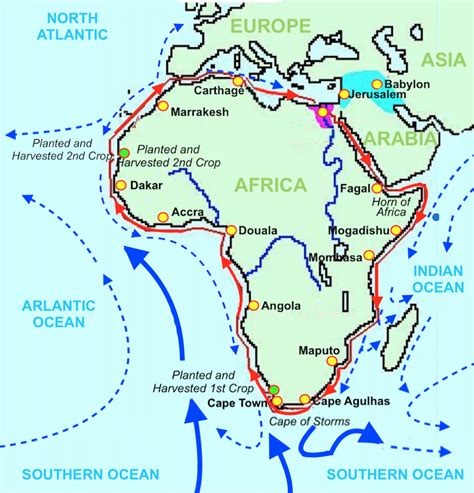 A Map Of Africa Showing Ocean Currents Untitled Document The