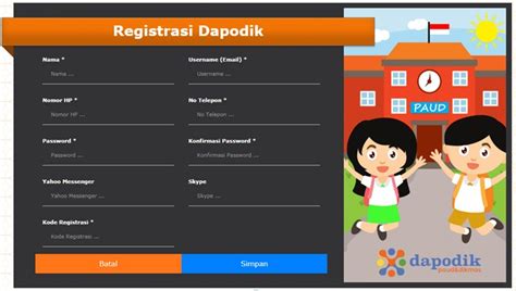 Untuk proses registrasi ini sendiri ada 2 cara, yang pertama menggunakan registrasi online dan yang ke 2 menggunakan registrasi offline. Cara Registrasi Dapodik PAUD Terbaru 2017/2018 | PAUD ...