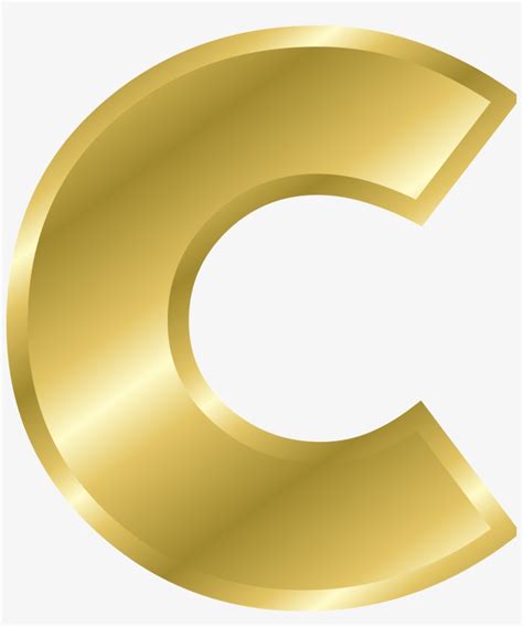 Golden Clipart Alphabet Letter C Gold Png 2088x2400 Png Download