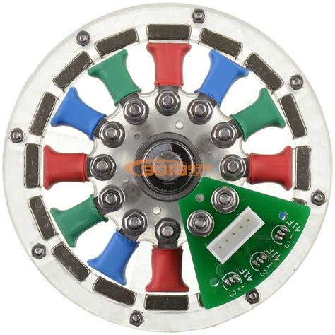 Disc Type 12n16p Dc Brushless Motor Permanent Magnet Outer Rotor Motor
