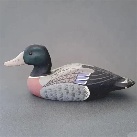 The Boyds Collection Wooden Duck Decoy Classic Mallard Drake J Weaver Picclick Uk