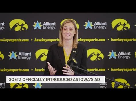 Beth Goetz Speaks To Reporters For First Time Since Being Named Iowa S Director Of Athletics