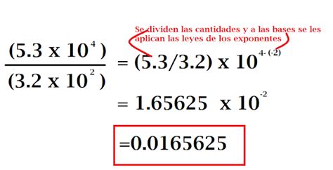 Matematicas Faciles Y Sencillas Divisi N De Cantidades En Notaci N Cient Fica