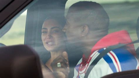 kim kardashian breaks down crying during tense visit with kanye west in wyoming