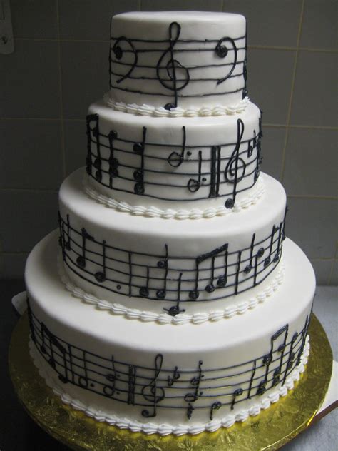Editable Music Notes For Birthday Cake