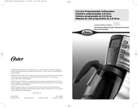 Oster 4281 User Manual Pdf Download Manualslib