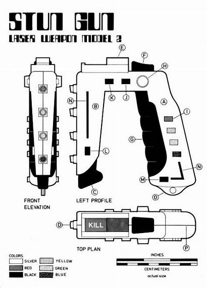 1999 Space Gun Stun Sci Fi Diagram