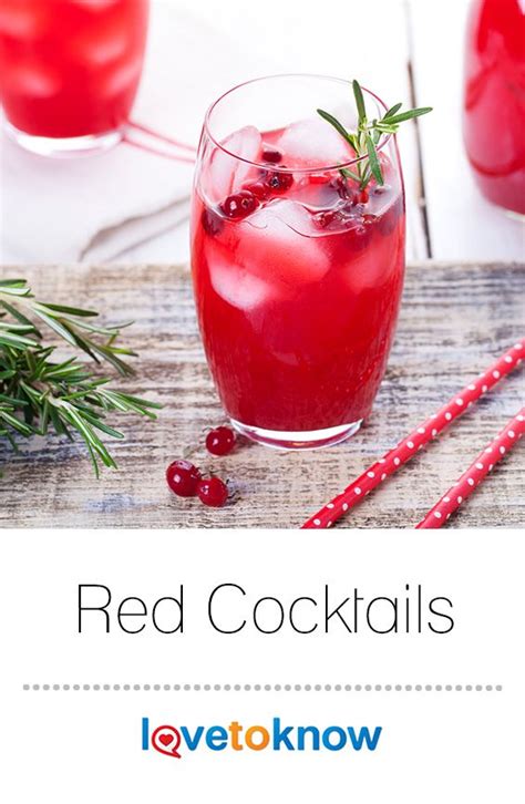 15 Red Cocktail Recipes Lovetoknow Pomegranate Juice Red Cocktails