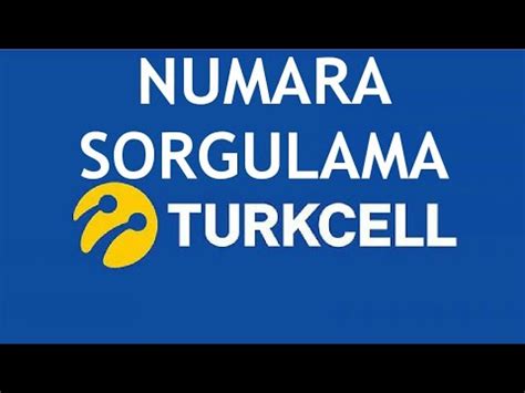 Turkcell Numara Sorgulama Nas L Yap L R Youtube