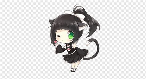 Chibi Anime Cat Girl Drawing
