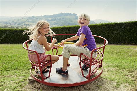 Children Playing In Backyard Stock Image F0049699 Science Photo