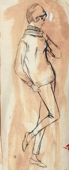 Fashion Illustration By Mimi Monette Woman In Pants And