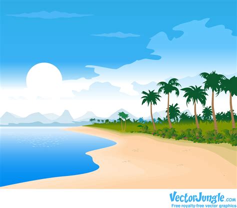 Cartoon Beach Wallpaper Cartoon Images