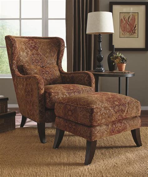 Huntly Antique Espresso Accent Chair And Ottoman From Simon Li Coleman