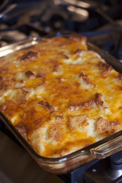 Deliciously Easy Egg And Cheese Overnight Breakfast Casserole Close