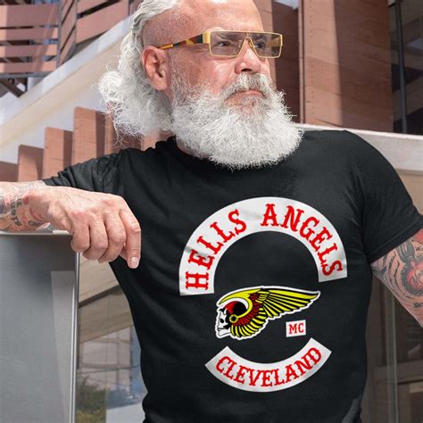 Hells Angels Mc Cleveland T Shirt Vintagenclassic Tee