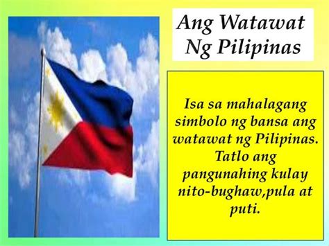 Anong Simbolo Ng Puti Sa Watawat Ng Pilipinas Kitapinas