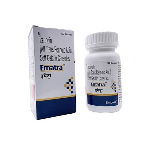Ematra Tretinoin Capsules Emcure Pharmaceuticals Ltd At Rs 8000bottle