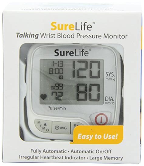 Surelife Talking Wrist Blood Pressure Monitor