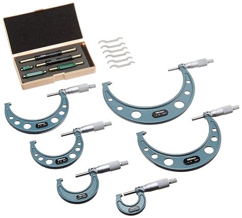 Mitutoyo 103 904 10 Outside Micrometer Set 0 6 Includes 6