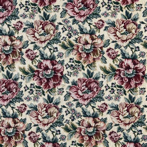 All abstract animal argyle botanical check chevron circle circles damask diamond floral foliage fret geometric gingham. Cream Beige and Burgundy Floral Rose Tapestry Upholstery ...