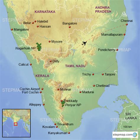 Jungle Maps Map Of Kerala And Karnataka Images And Photos Finder
