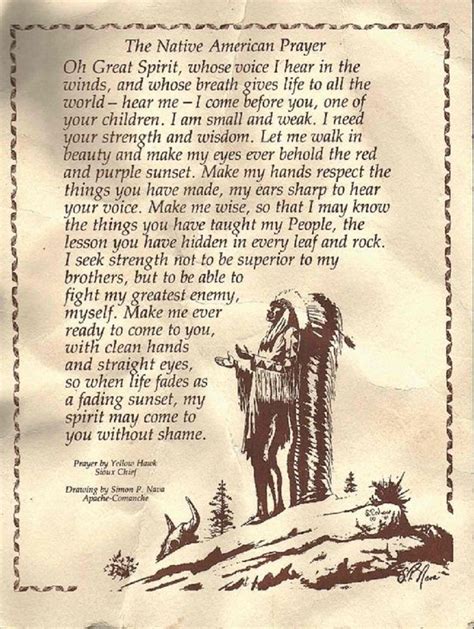 The Native American Prayer Native Americans American Indians And