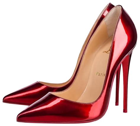 Christian Louboutin Red So Kate Loubi Patent Stiletto Pumps Size Eu 37