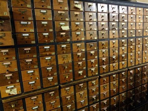 Vintage Card Catalogs At The Library And How We Used Them Click