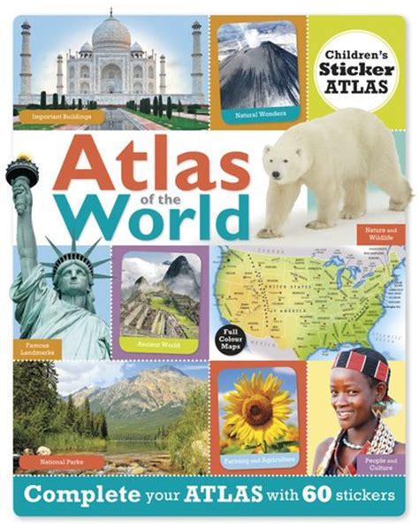 Childrens Sticker Atlas Atlas Of The World Scholastic Kids Club