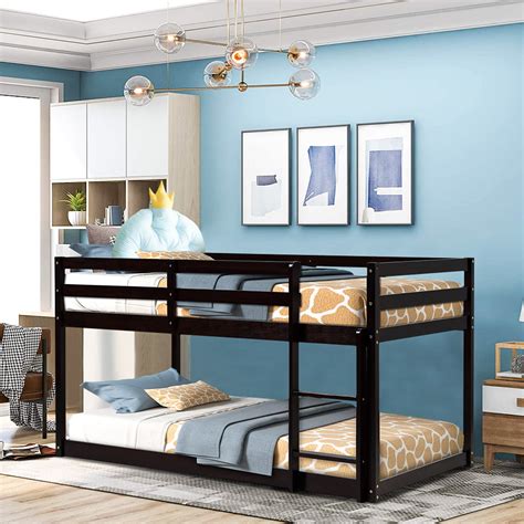 Low To The Floor Bunk Beds Buy Twin Over Twin Floor Bunk Bed Wooden