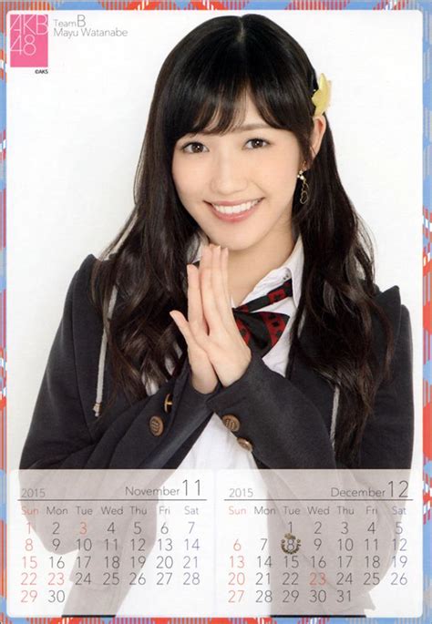 Watanabe Mayu 2015 Calendar Akb48 Photo 37898543 Fanpop
