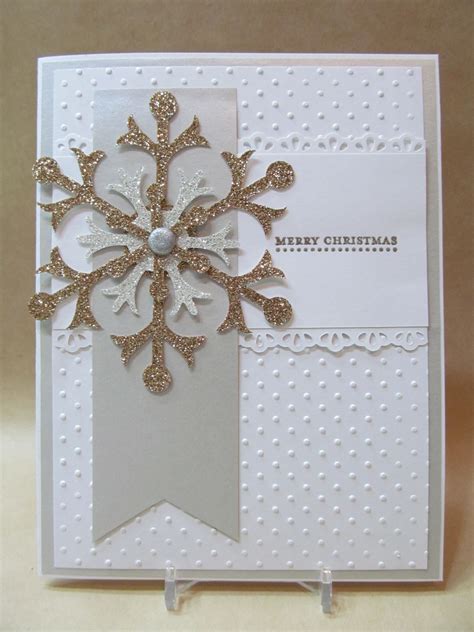 Savvy Handmade Cards Snowflake Merry Christmas Card