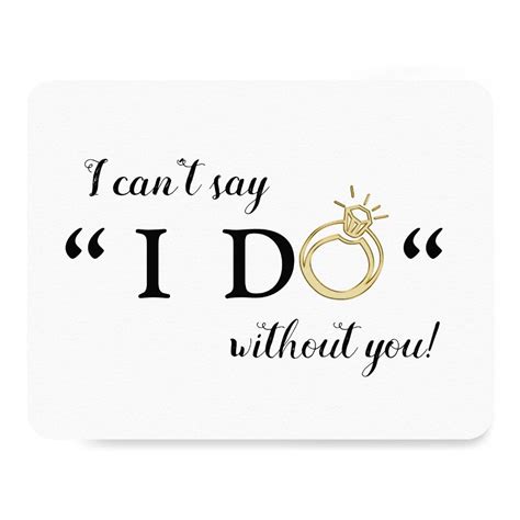 I Cant Say I Do Without You Bridesmaid Invitation Zazzle