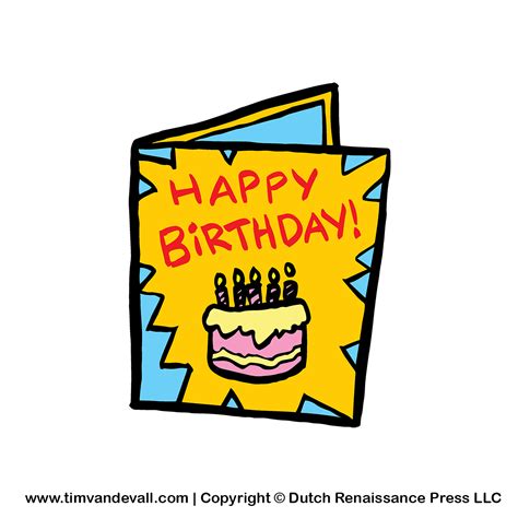 Birthday Card Clipart Tim S Printables
