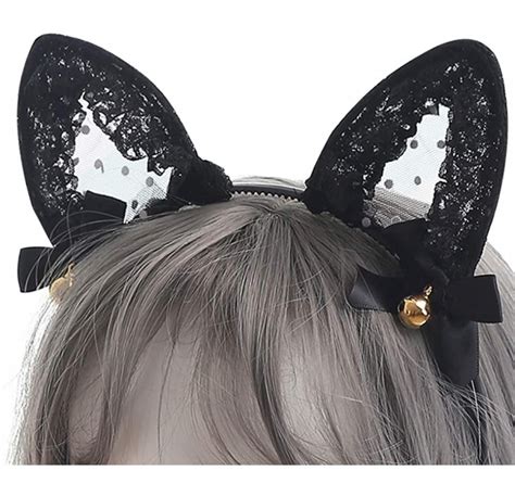 Cute Lace Cat Ears Headband Sexy Cosplay Accessories Hair Hoops Lady
