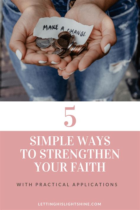5 SIMPLE WAYS TO STRENGTHEN YOUR FAITH Christian Quotes Inspirational