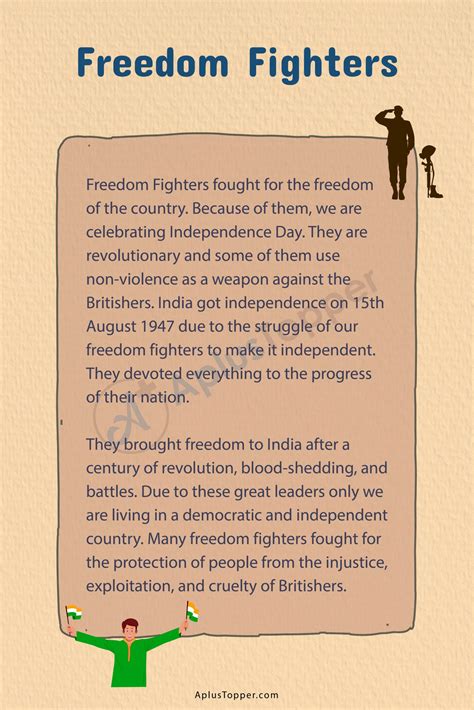 Essay On Freedom Fighters Freedom Fighters Essay In English For