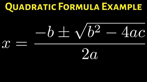 formula quadratic equation pametno