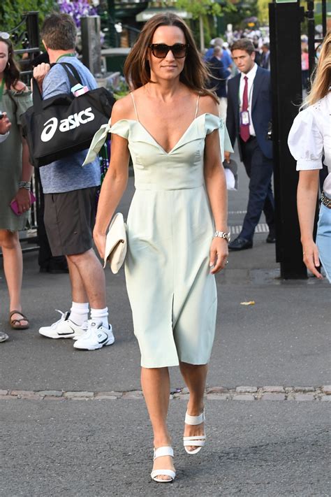 Pippa Middleton Wears London Designer Tephi At Wimbledon British